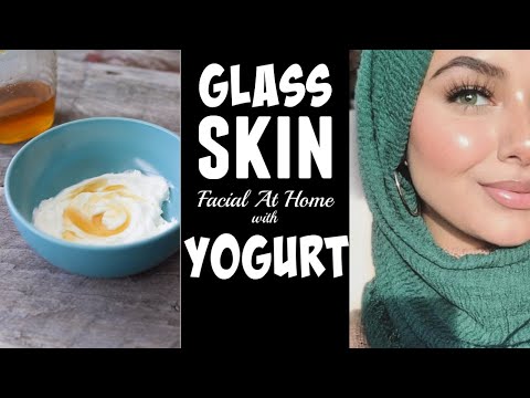 Glass Skin Facial At Home With Yogurt