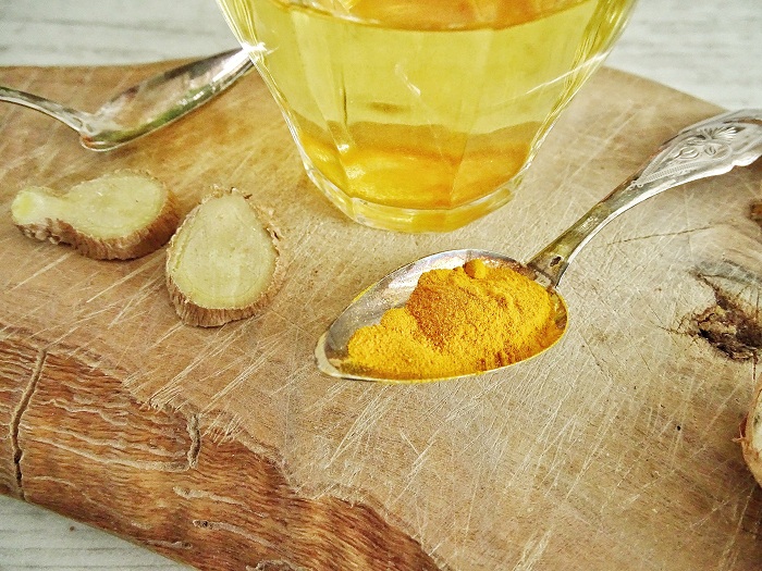 Turmeric with detox water for cleansing and skincare use