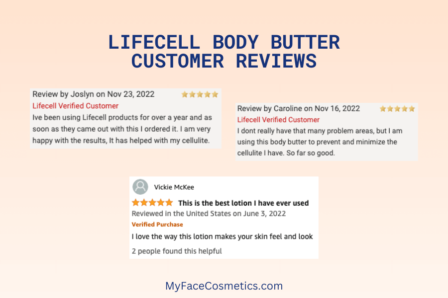lifecell Body butter customer reviews