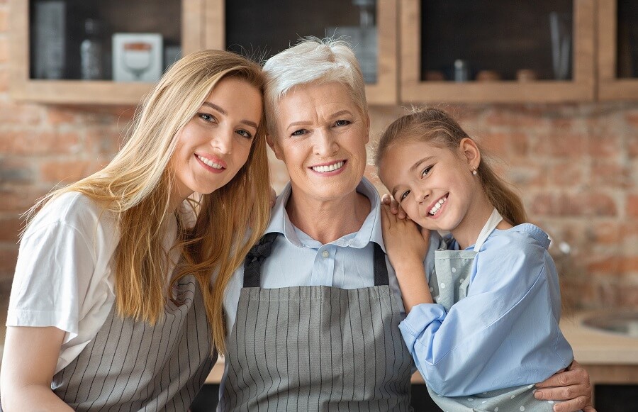 women in the family beauty in the genes